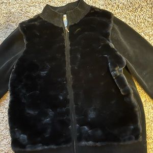 Gorgeous faux fur zip front cardigan